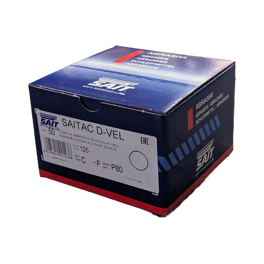 SAIT "Hook & Loop" Paper Disc Velour 125mm