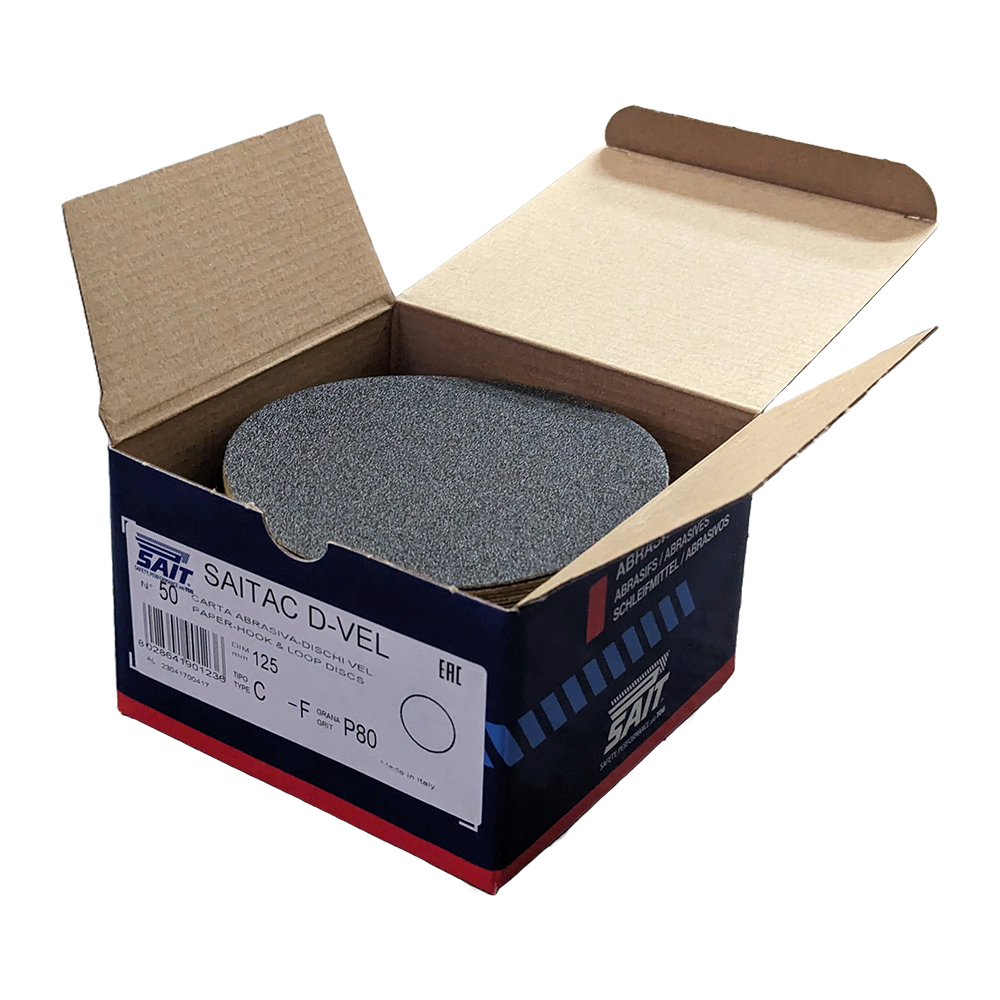 SAIT "Hook & Loop" Paper Disc Velour 125mm